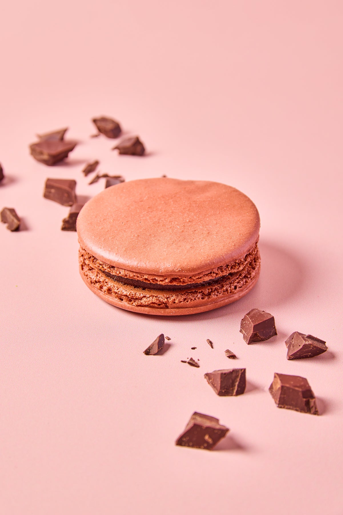 Grand macaron chocolat