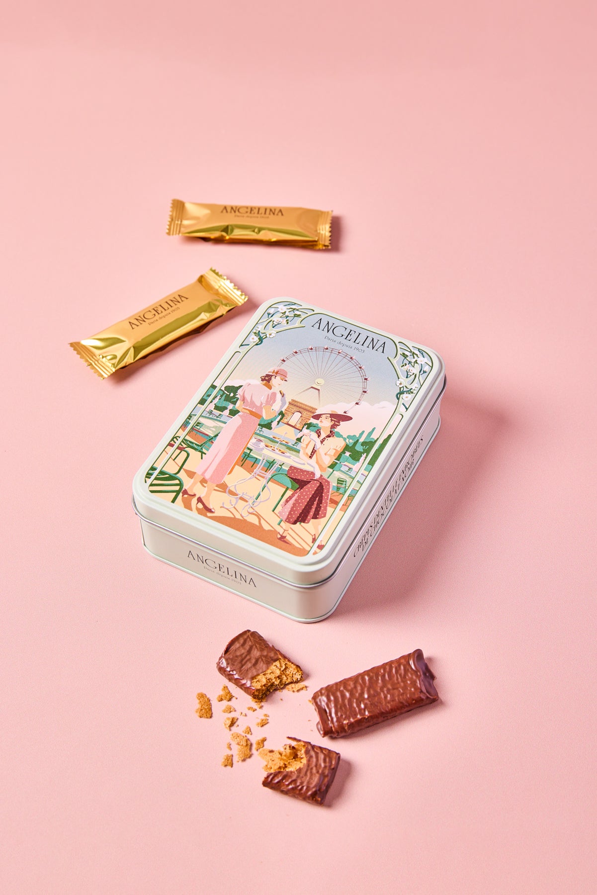 Boîte de Crêpes-Dentelle au Chocolat Noir