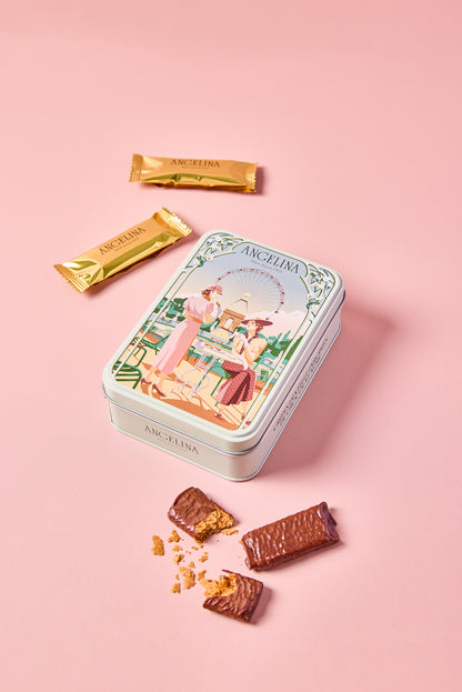 Boîte de Crêpes-Dentelle au Chocolat Noir