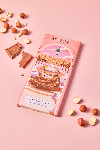 Tablette de Chocolat au Lait & éclats de Noisettes BIO