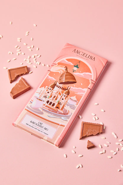 Tablette de Chocolat au Lait & Riz Croustillant BIO
