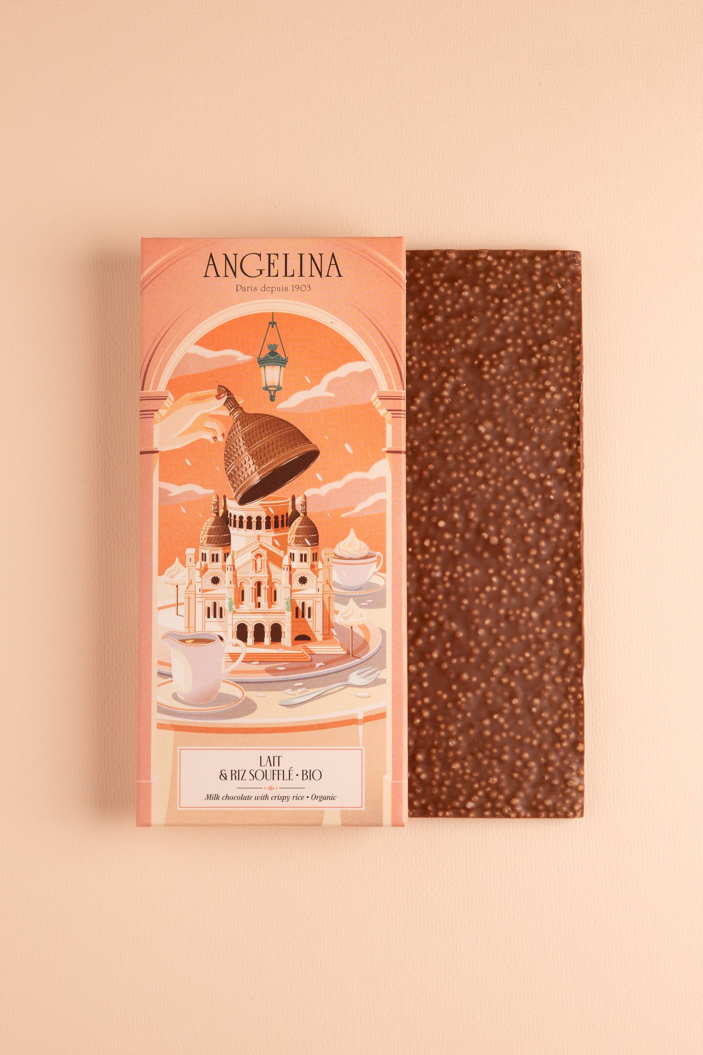 Tablette de Chocolat au Lait & Riz Croustillant BIO