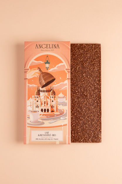 Tablette de Chocolat au Lait & Riz Croustillant BIO